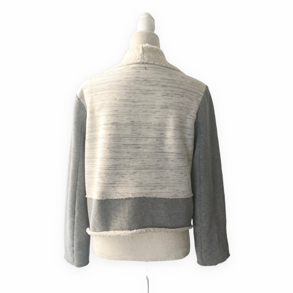 Lou&Grey Sherpa Blazer Jacket Soft Grey White M - Picture 11 of 13